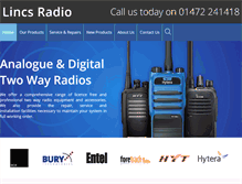 Tablet Screenshot of lincsradio.co.uk